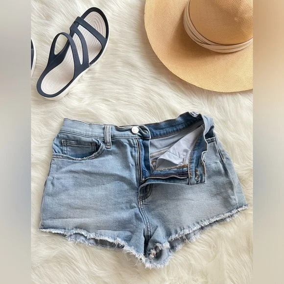 Cut-off Jean Shorts Victoria Secret PINK high waisted - Picture 5 of 8